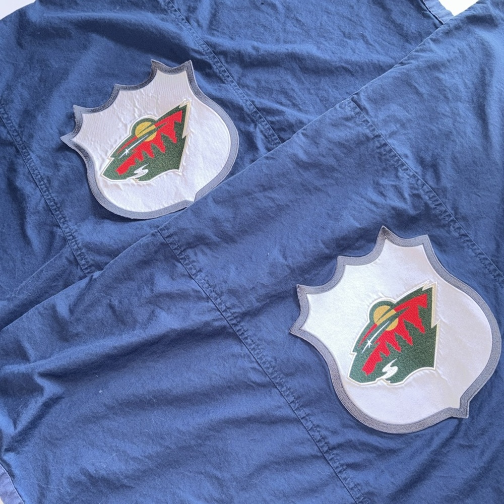 MN WILD POTTERY BARN TEEN PILLOW SHAM NHL MN WILD PB TEEN NAVY SHAM SET